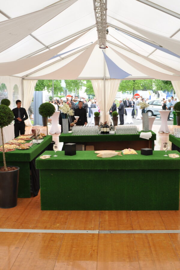 DECORATION AVANT SCENE GARDEN PARTY